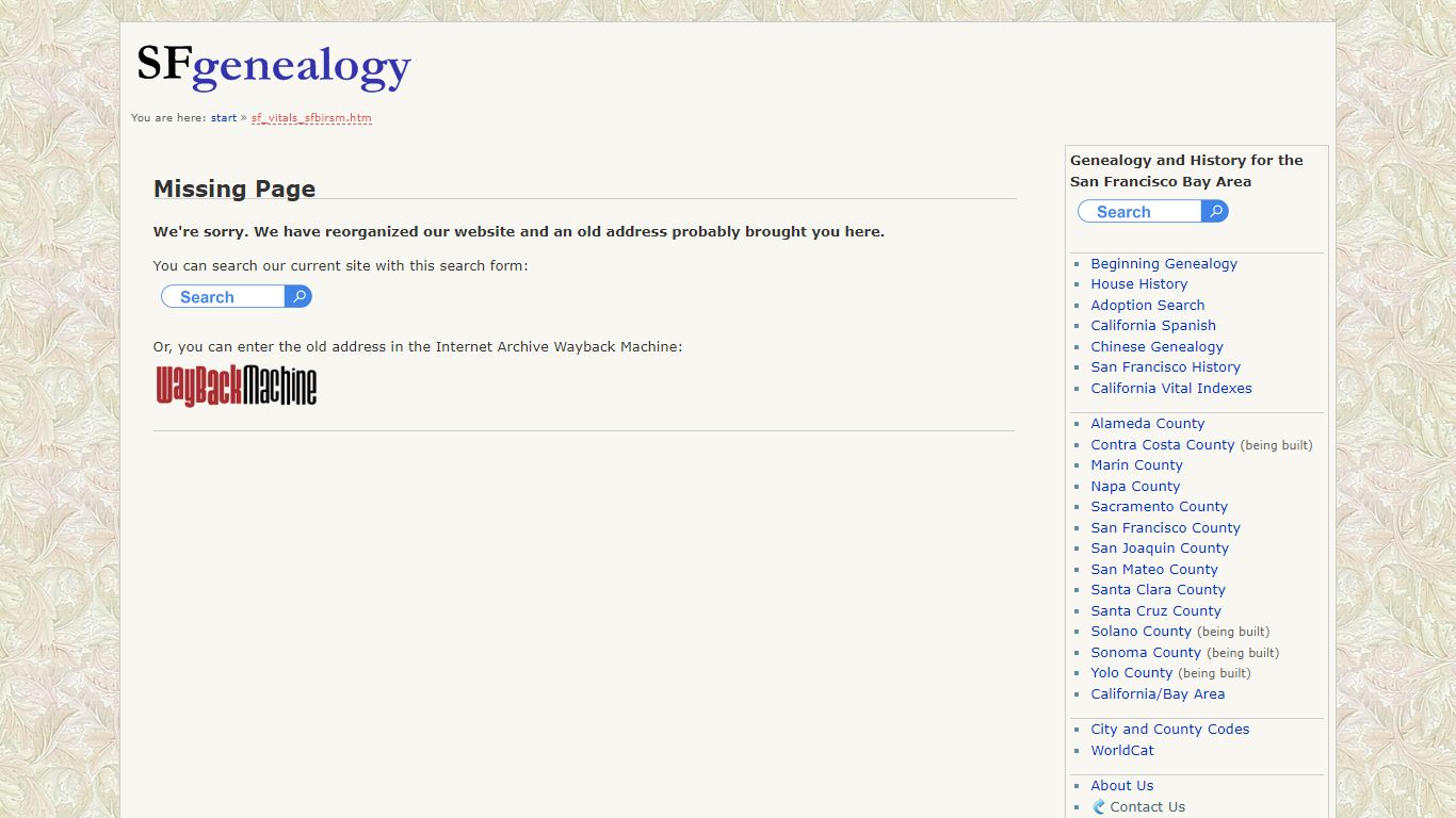 San Francisco Genealogy - Birth Records, Sm - Sp